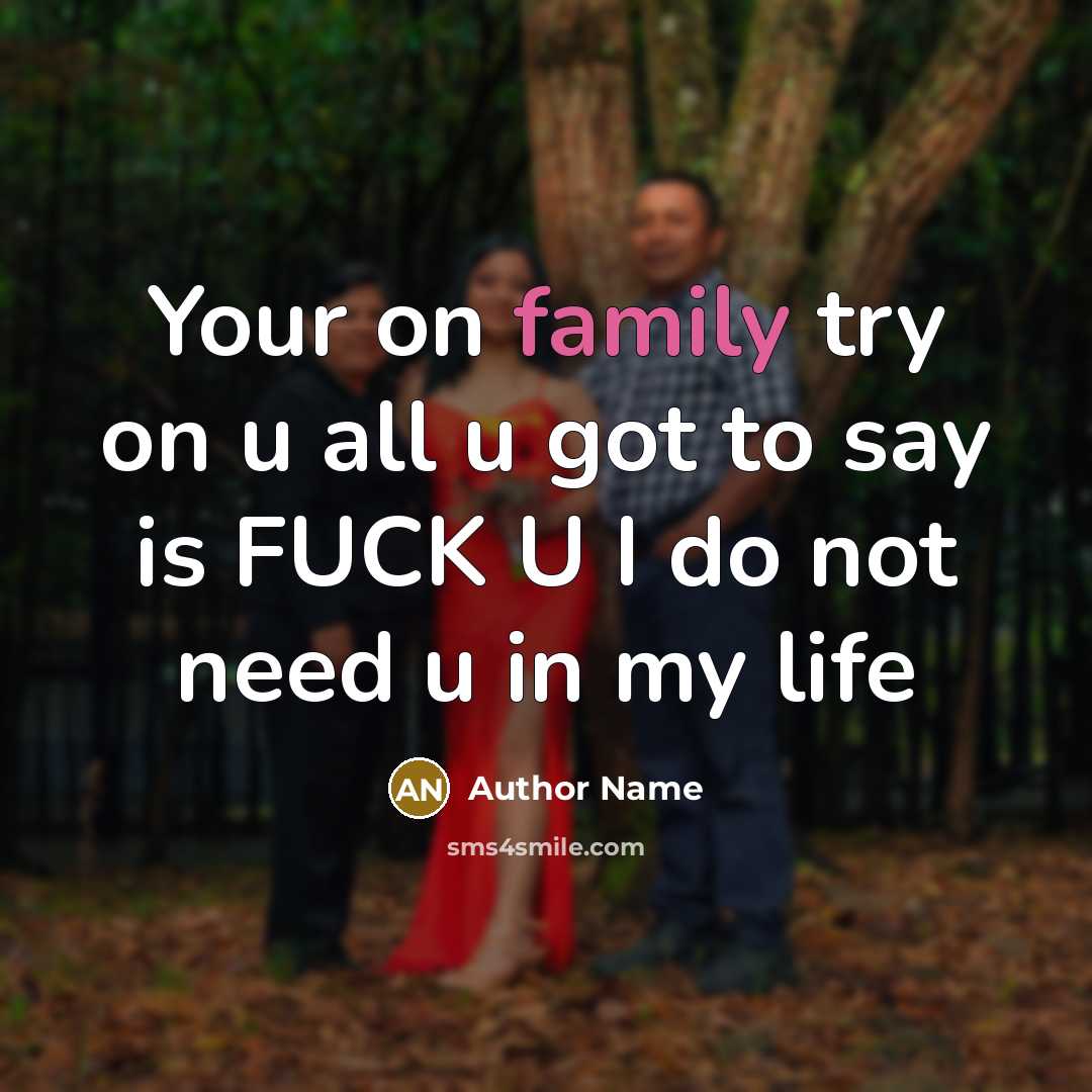 “Your on family try on u all u got to…” quote by Author Name