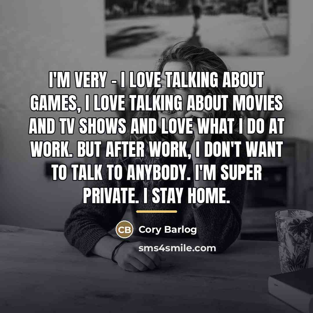 “I'm very - I love talking about games, I love…” quote by Cory Barlog