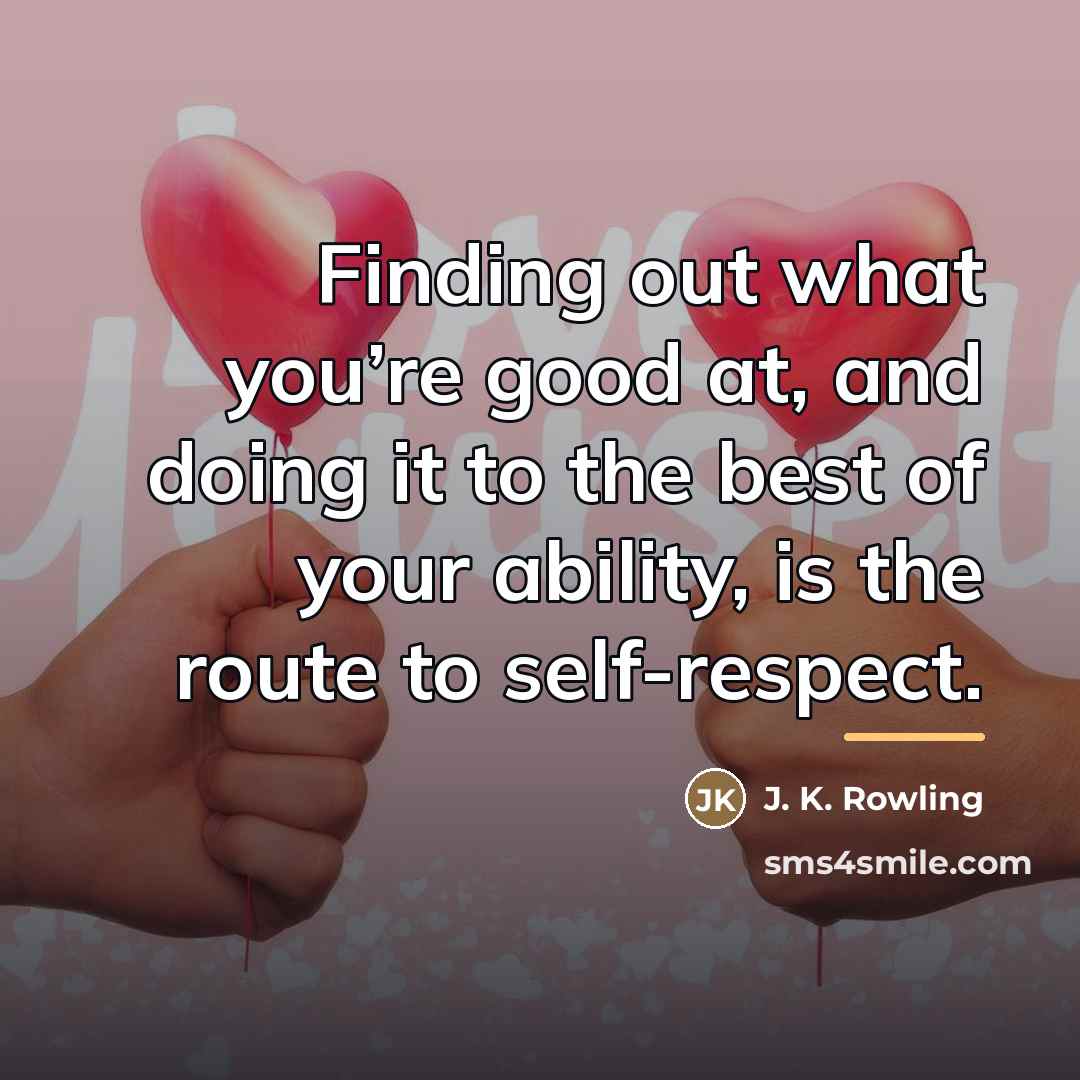 “Finding out what you’re good at, and doing it to…” quote by J. K. Rowling