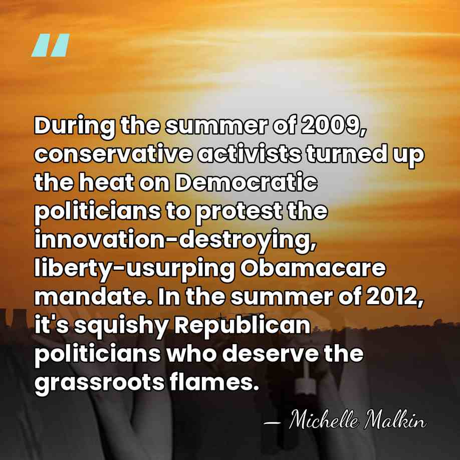 During the summer of 2009, conservative activists turned up the heat on&hellip; - Michelle Malkin