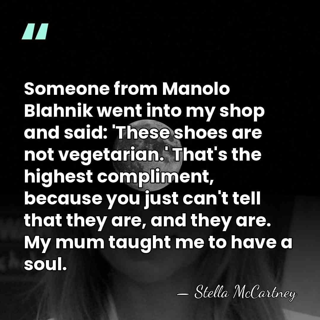 Someone from Manolo Blahnik went into my shop and said: 'These shoes&hellip; - Stella McCartney