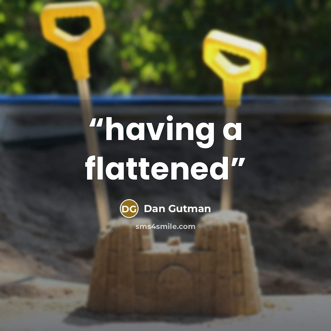 “having a flattened” quote by Dan Gutman