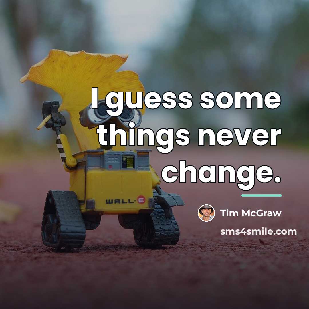 “I guess some things never change.…” quote by Tim McGraw