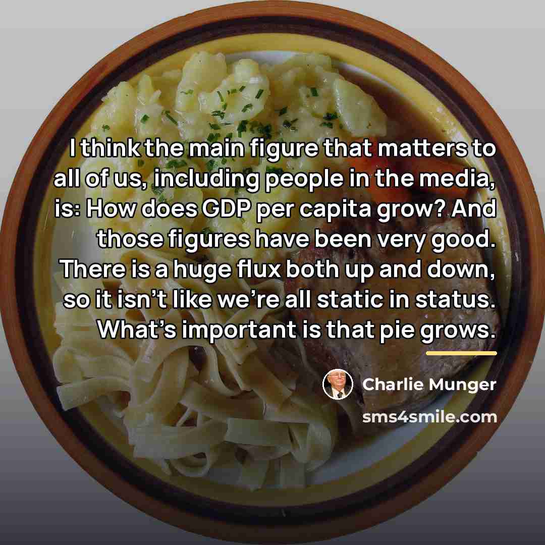 “I think the main figure that matters to all of…” quote by Charlie Munger