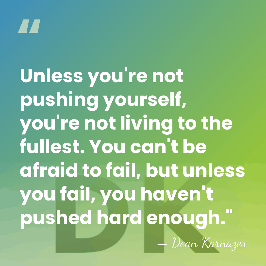 Unless you're not pushing yourself, you're not living to the fullest. You&hellip; - Dean Karnazes