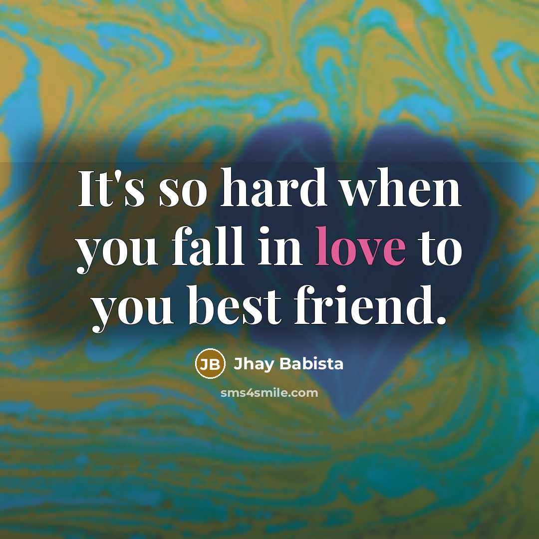 “It's so hard when you fall in love to you…” quote by Jhay Babista