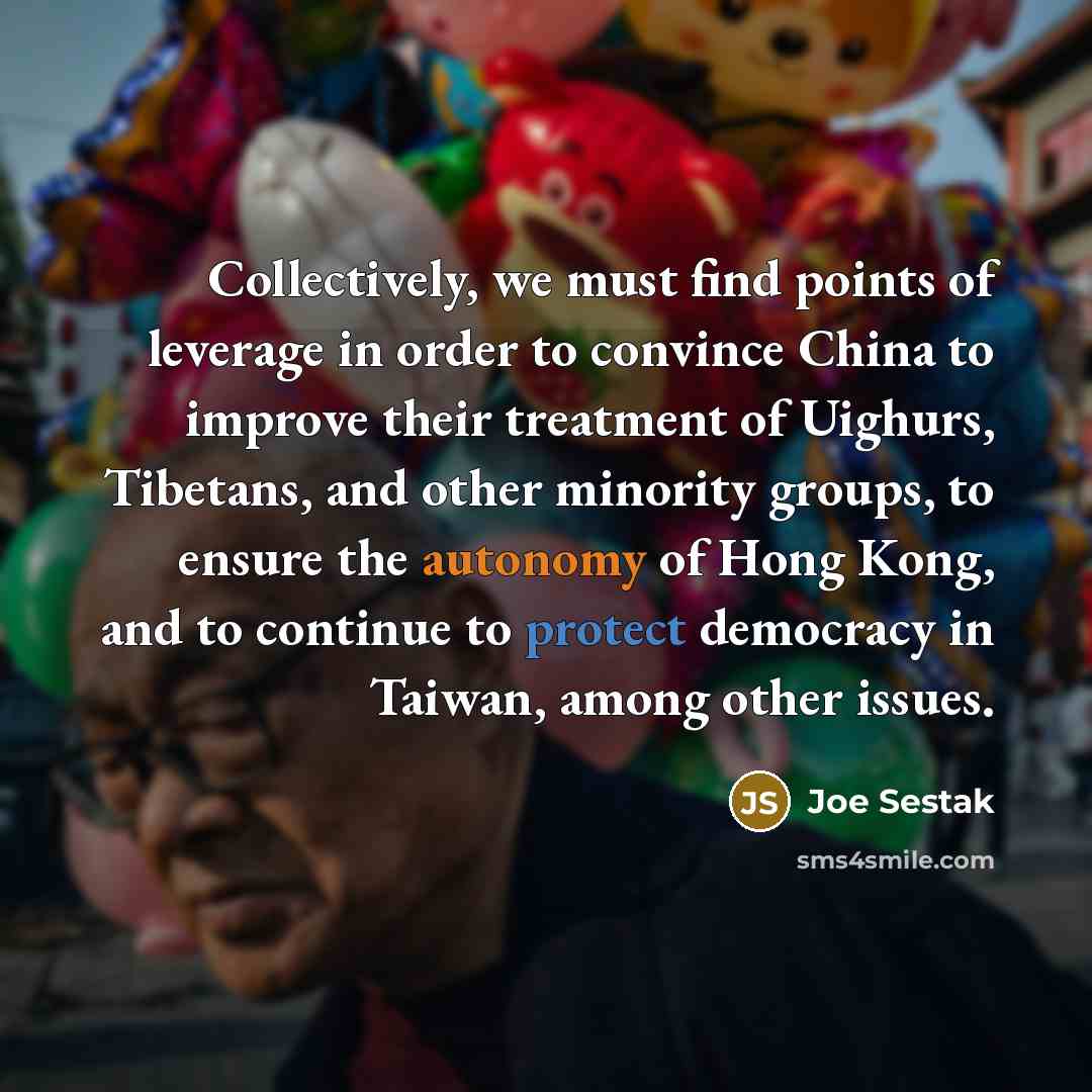 “Collectively, we must find points of leverage in order to…” quote by Joe Sestak