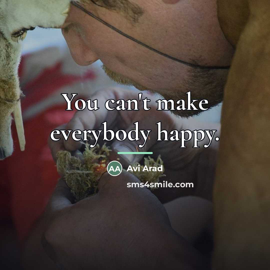 “You can't make everybody happy.…” quote by Avi Arad