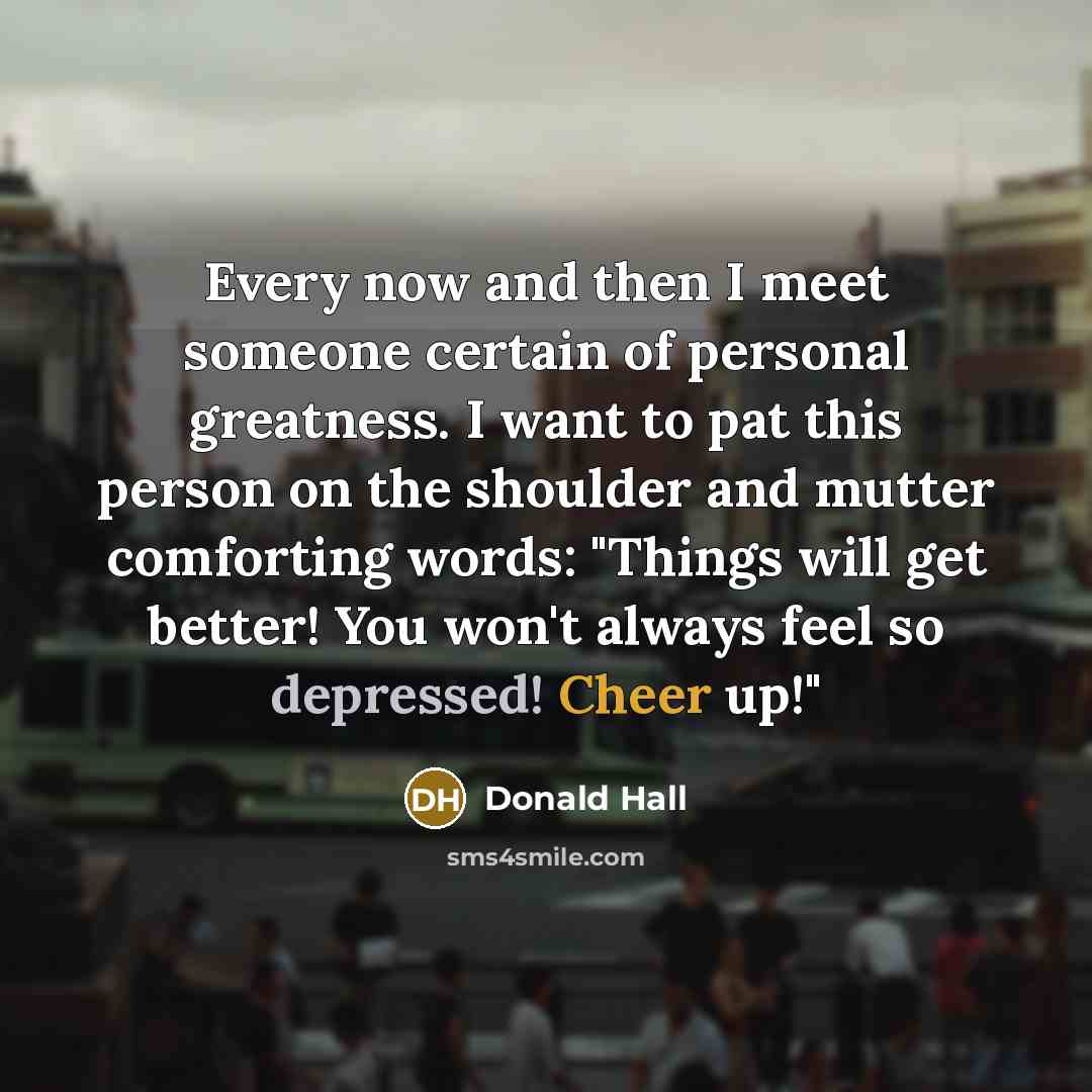 “Every now and then I meet someone certain of personal…” quote by Donald Hall