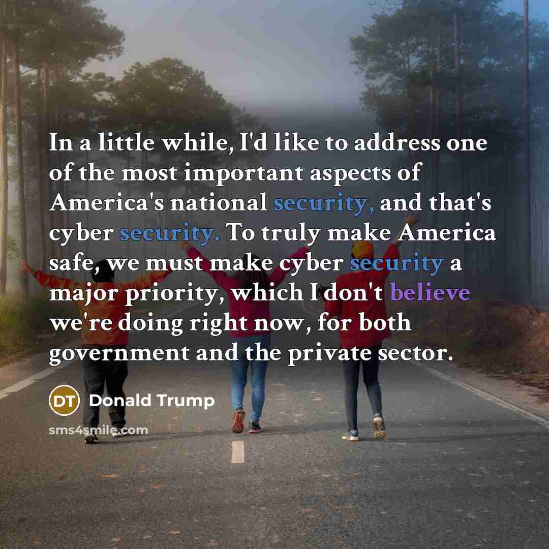 “In a little while, I'd like to address one of…” quote by Donald Trump