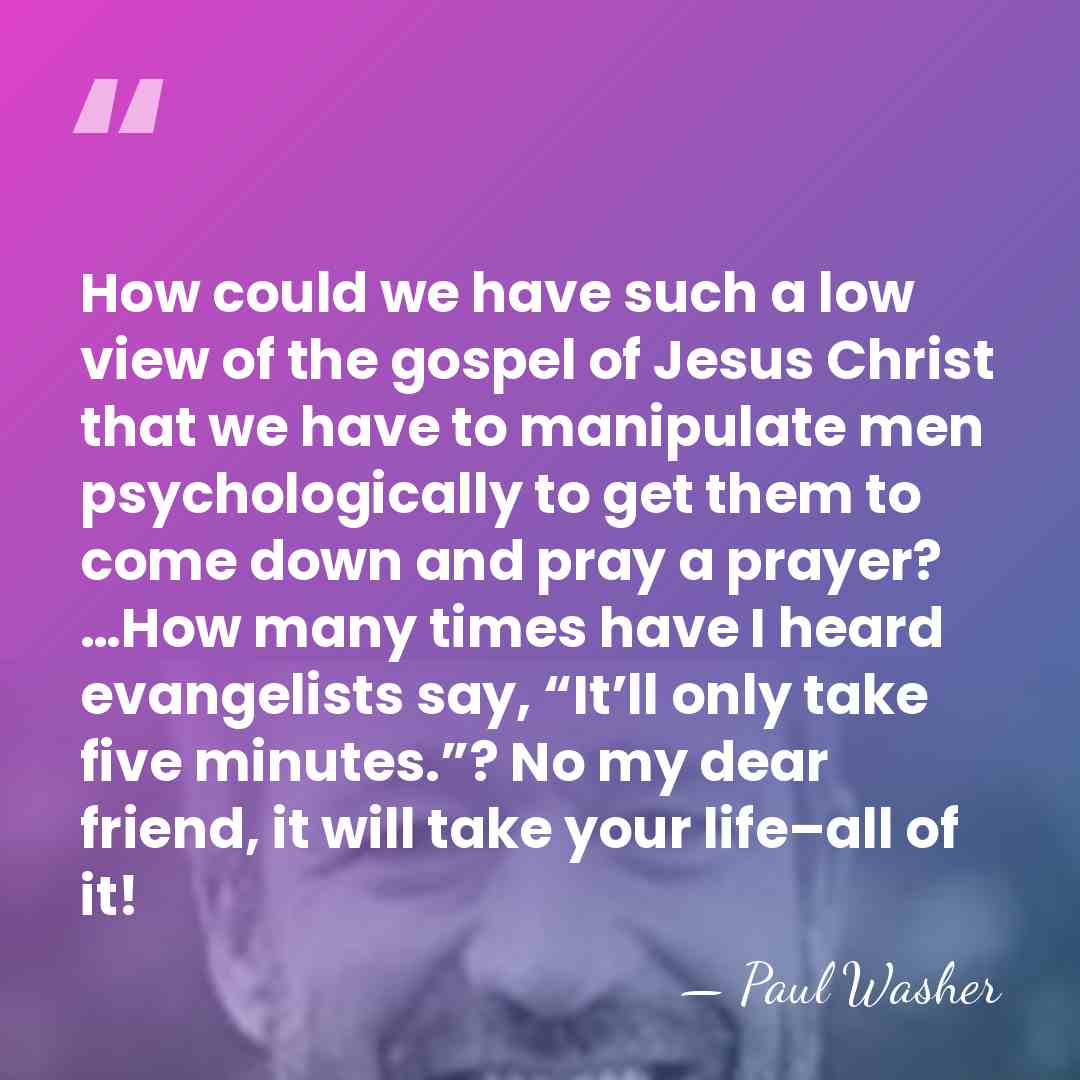 How could we have such a low view of the gospel of&hellip; - Paul Washer