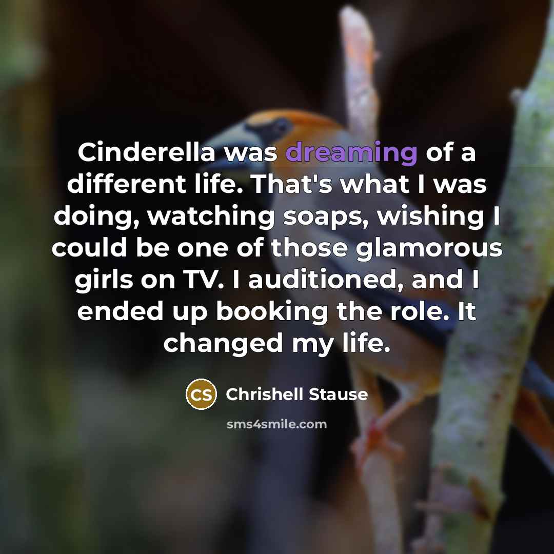 “Cinderella was dreaming of a different life. That's what I…” quote by Chrishell Stause