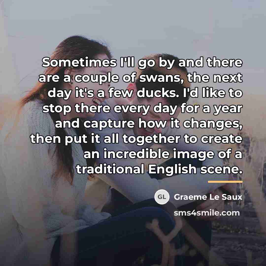 “Sometimes I'll go by and there are a couple of…” quote by Graeme Le Saux