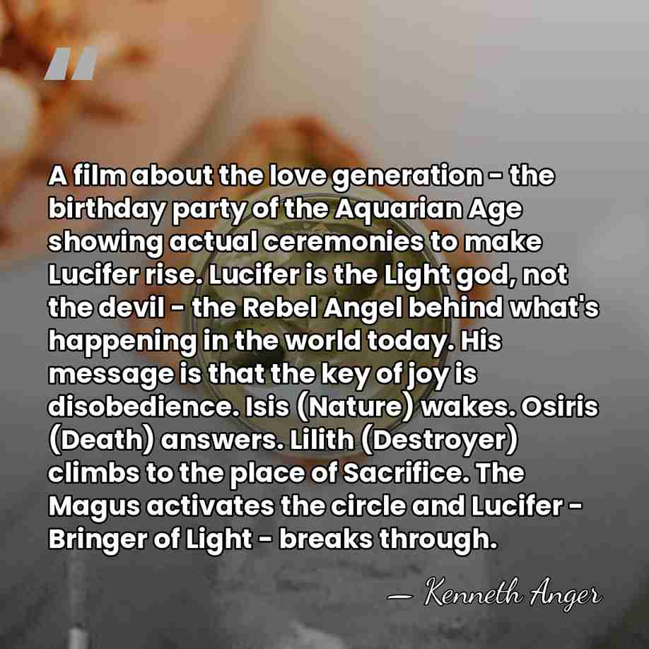 A film about the love generation - the birthday party of the&hellip; - Kenneth Anger