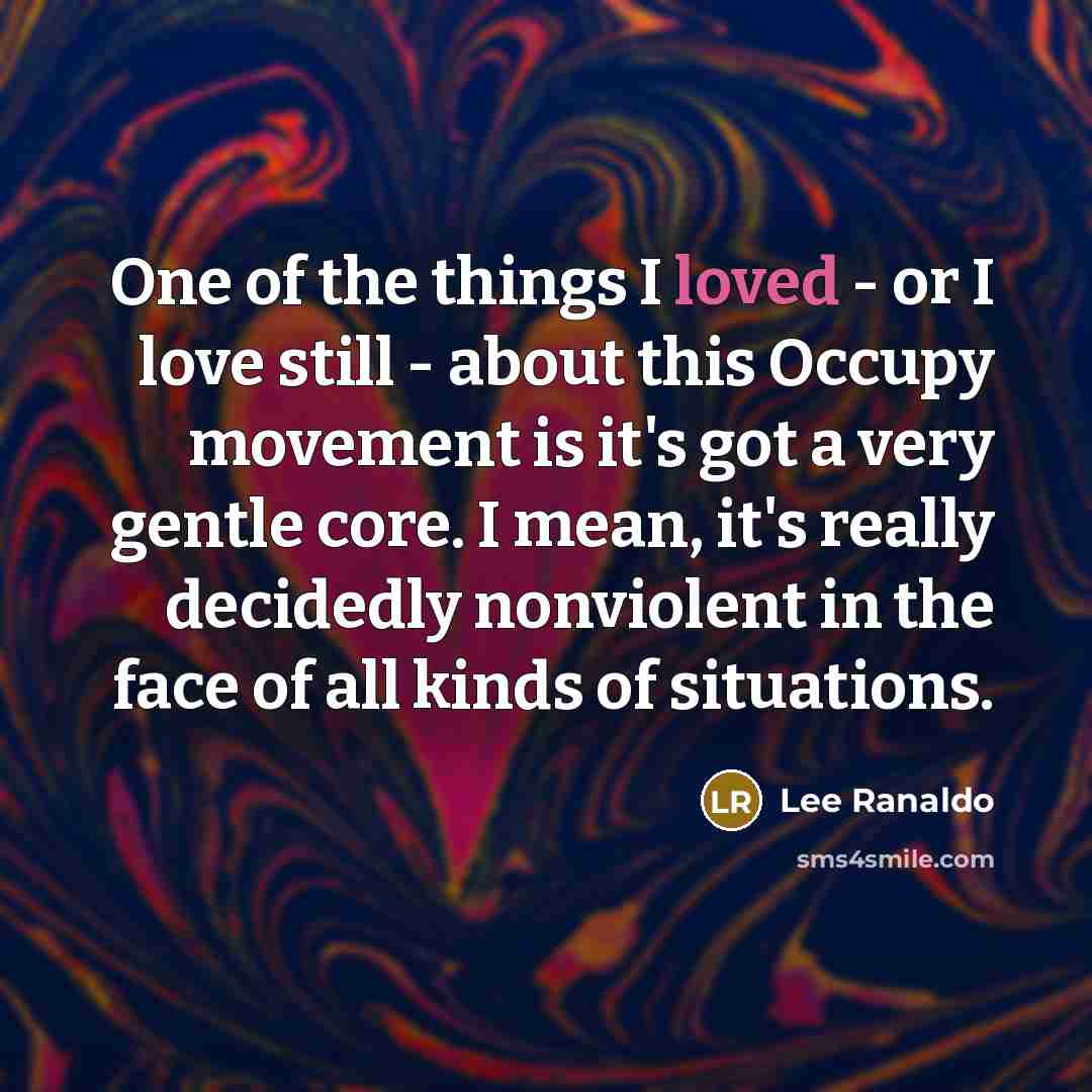 “One of the things I loved - or I love…” quote by Lee Ranaldo