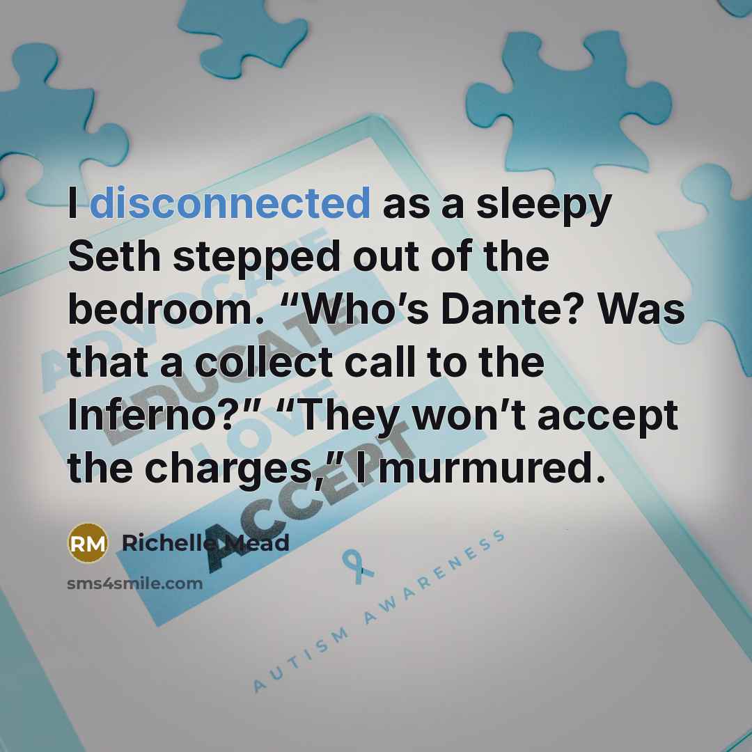 “I disconnected as a sleepy Seth stepped out of the…” quote by Richelle Mead