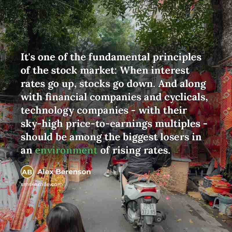 “It's one of the fundamental principles of the stock market:…” quote by Alex Berenson