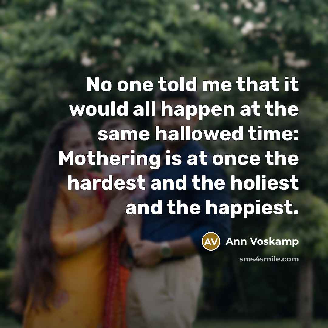 “No one told me that it would all happen at…” quote by Ann Voskamp