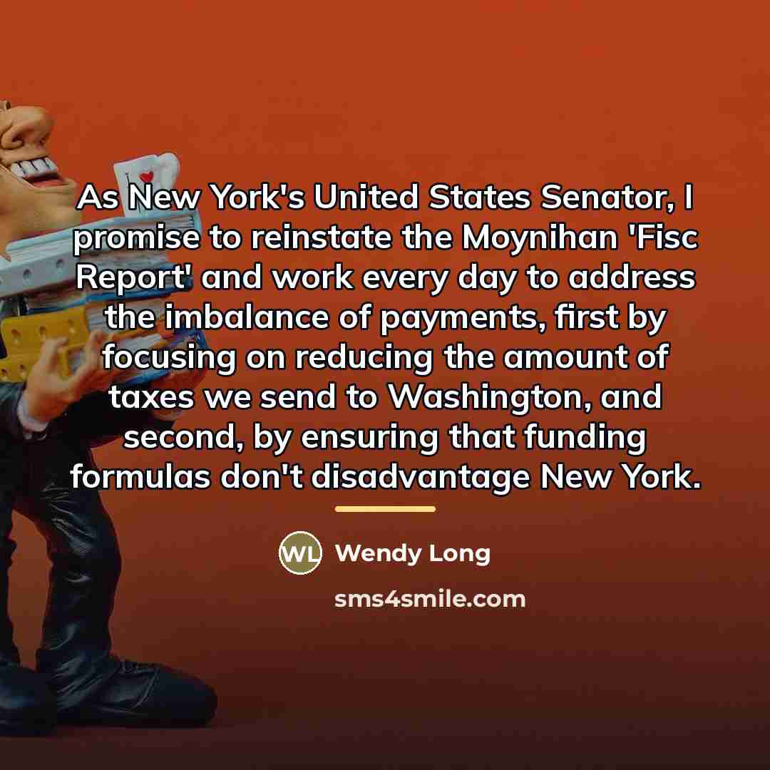 “As New York's United States Senator, I promise to reinstate…” quote by Wendy Long