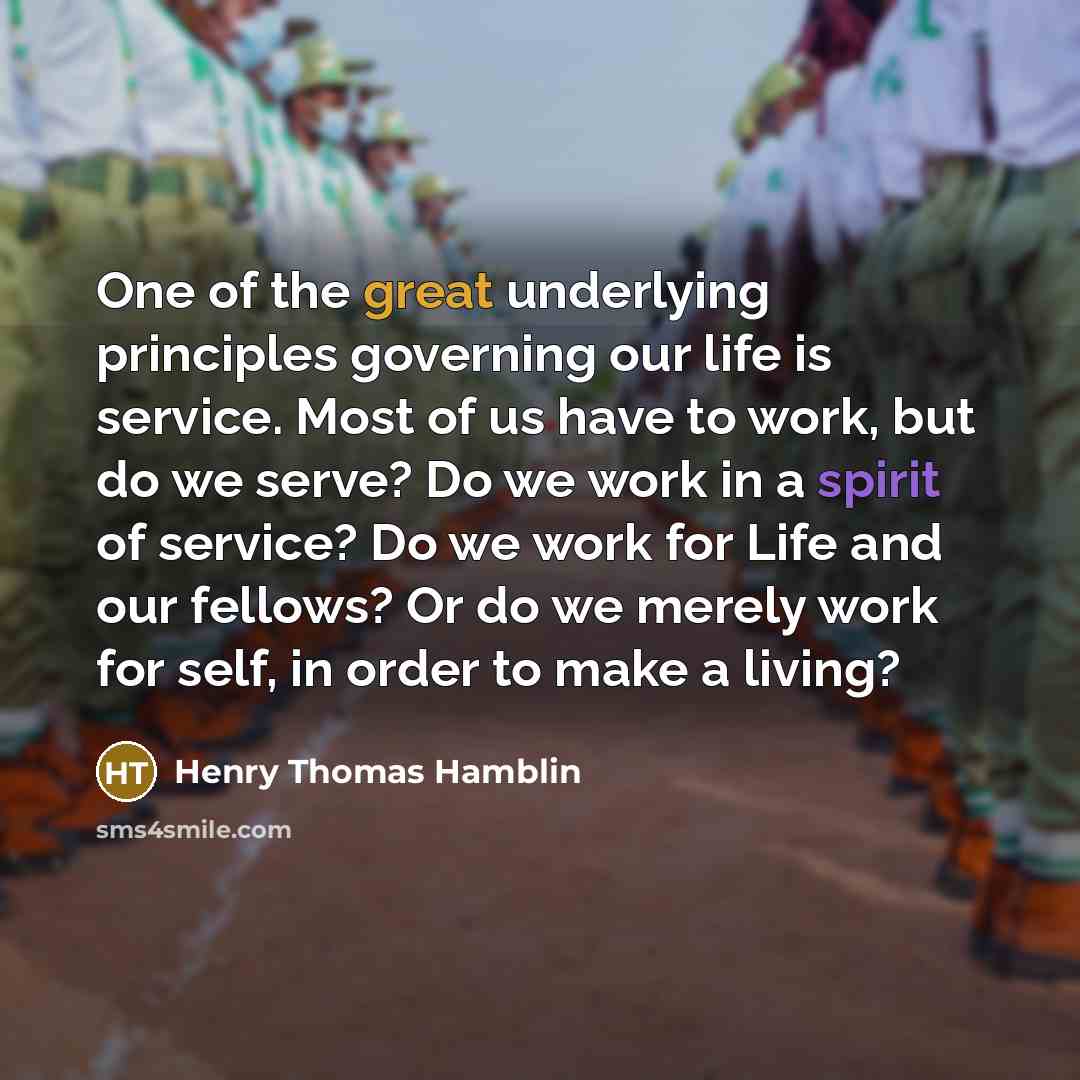 “One of the great underlying principles governing our life is…” quote by Henry Thomas Hamblin