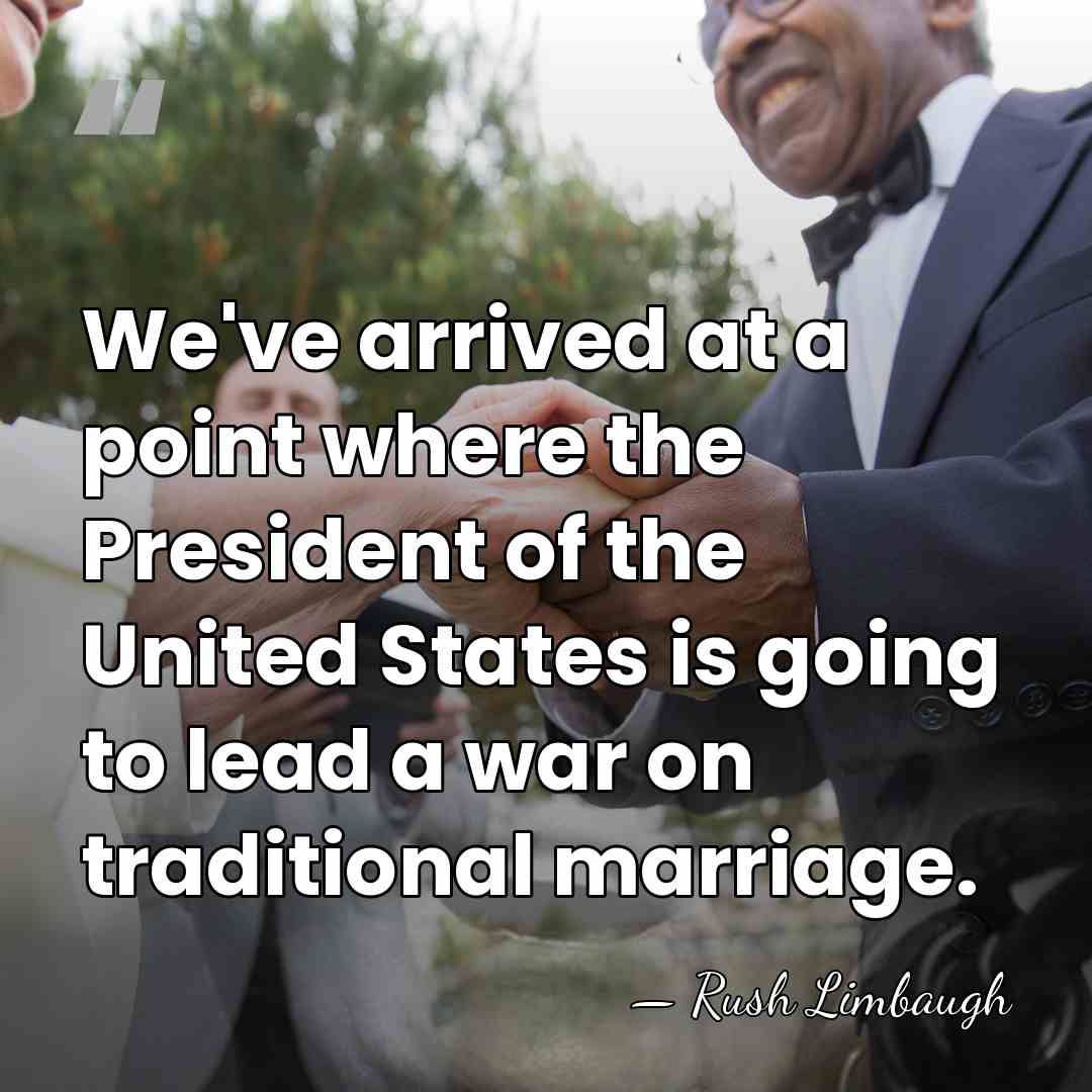 We've arrived at a point where the President of the United States&hellip; - Rush Limbaugh