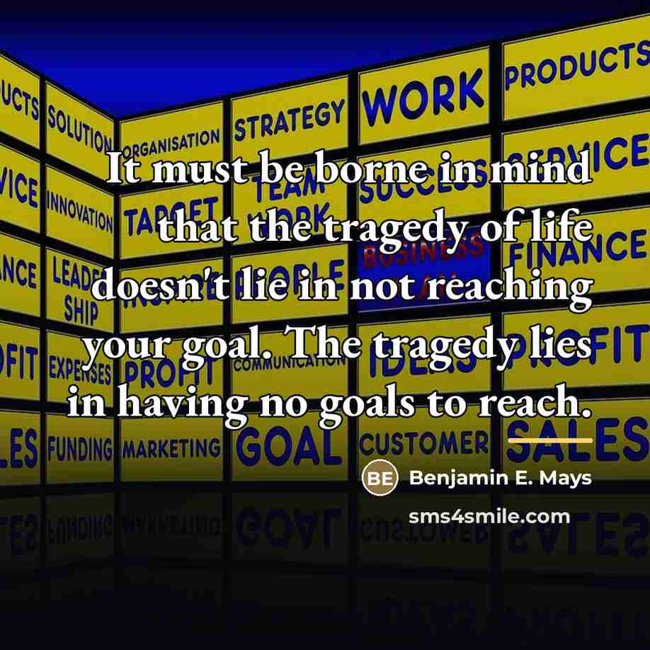 “It must be borne in mind that the tragedy of…” quote by Benjamin E. Mays