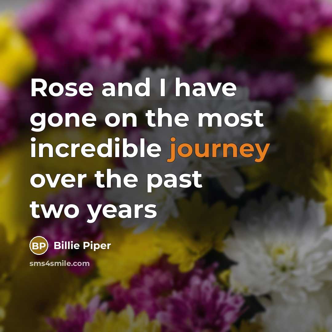 “Rose and I have gone on the most incredible journey…” quote by Billie Piper