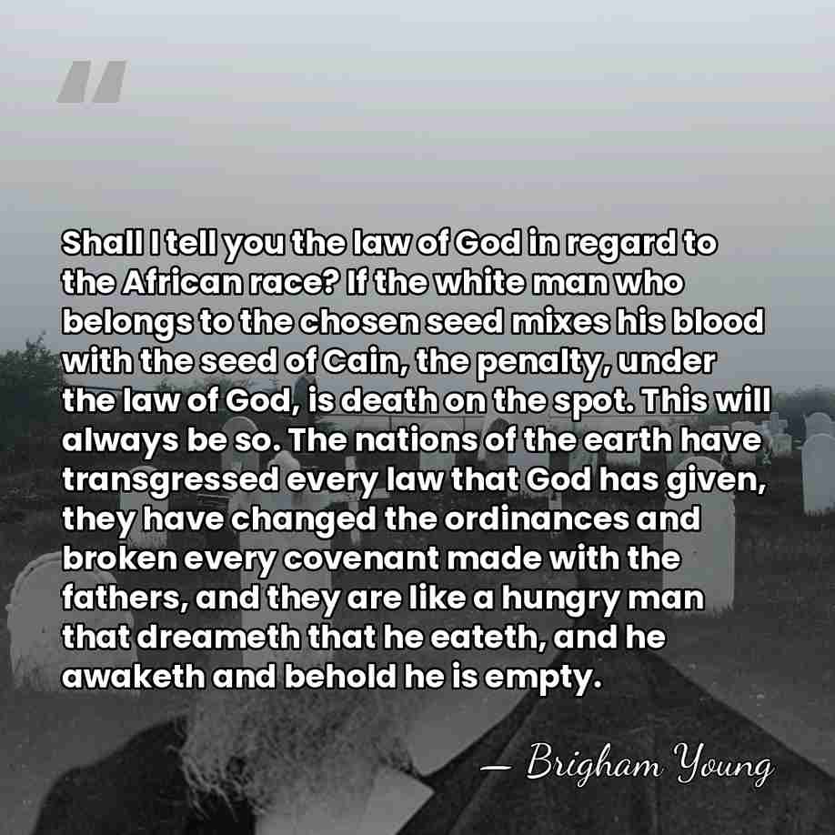 Shall I tell you the law of God in regard to the&hellip; - Brigham Young
