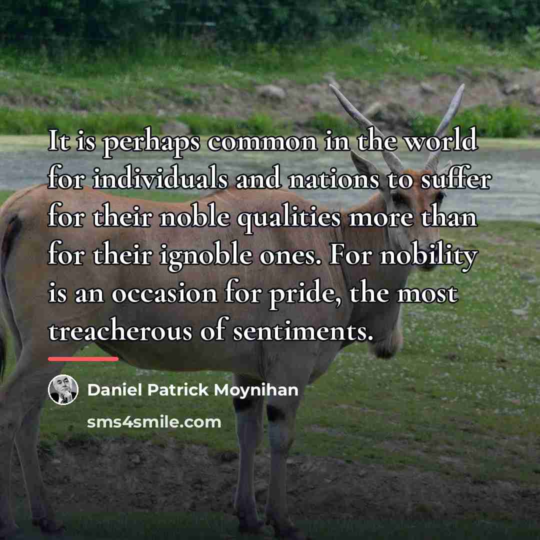 “It is perhaps common in the world for individuals and…” quote by Daniel Patrick Moynihan
