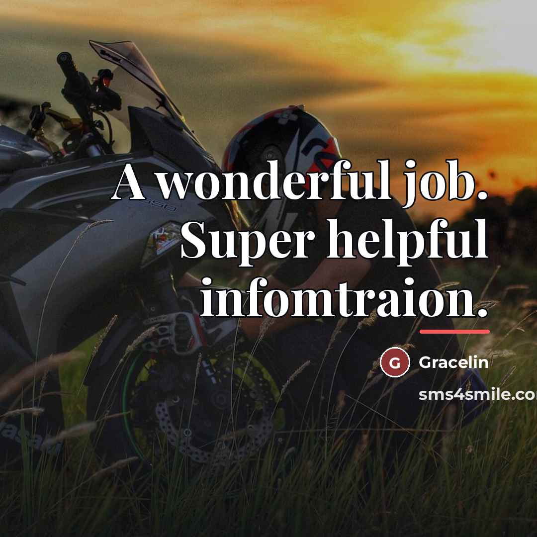 “A wonderful job. Super helpful infomtraion.…” quote by Gracelin