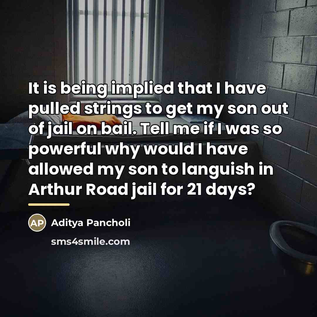 “It is being implied that I have pulled strings to…” quote by Aditya Pancholi