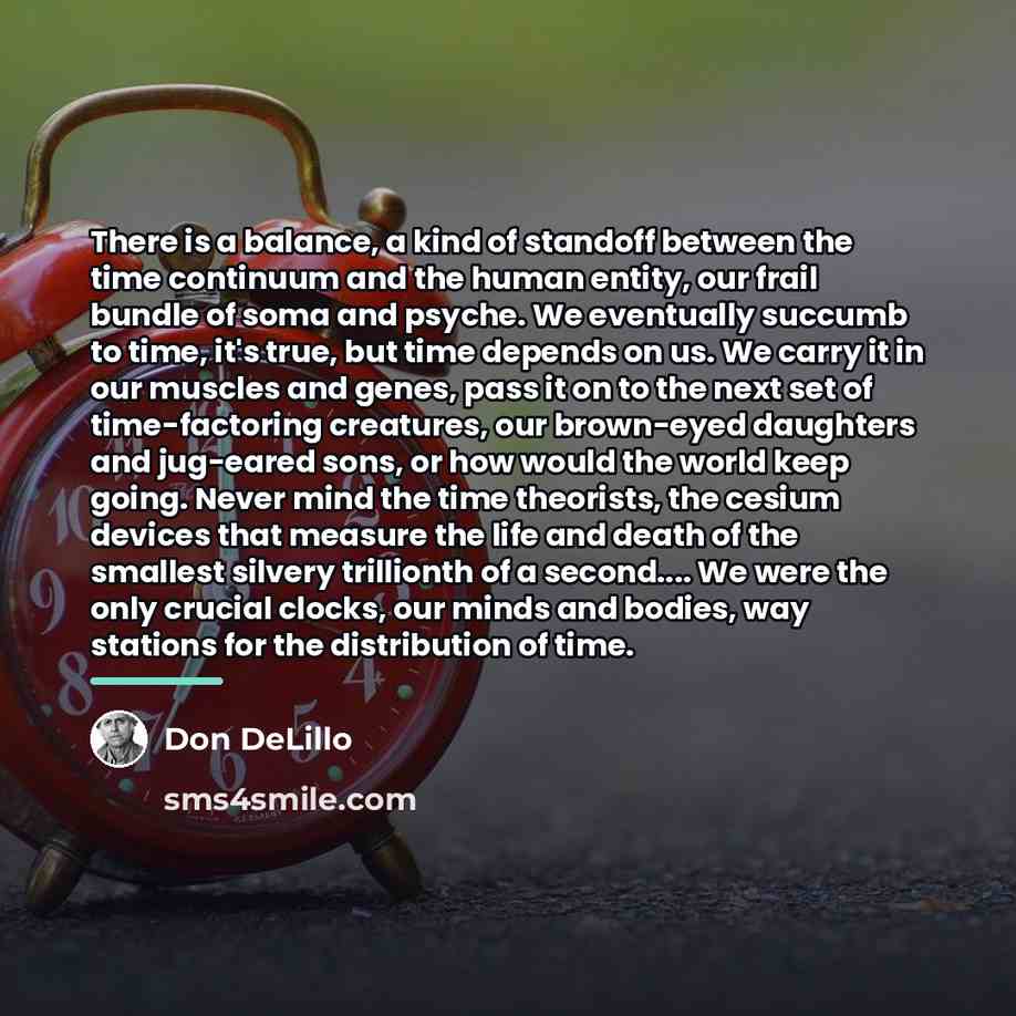 “There is a balance, a kind of standoff between the…” quote by Don DeLillo