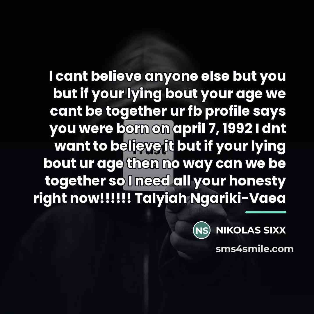 “I cant believe anyone else but you but if your…” quote by NIKOLAS SIXX