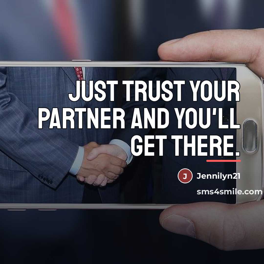 “Just trust your partner and you'll get there.…” quote by Jennilyn21