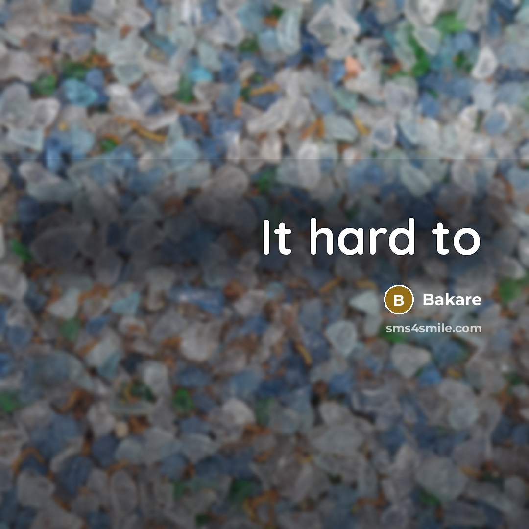 “It hard to…” quote by Bakare