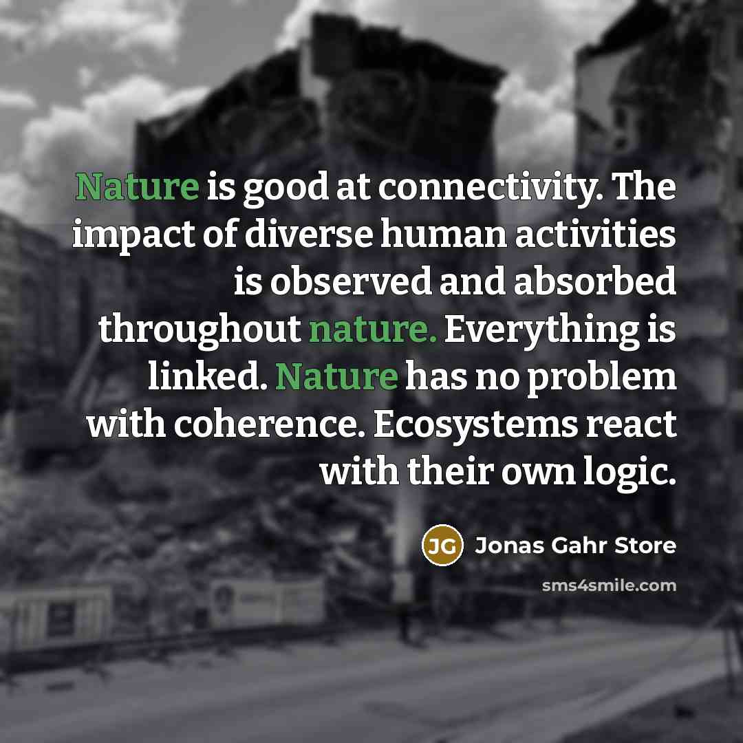 “Nature is good at connectivity. The impact of diverse human…” quote by Jonas Gahr Store