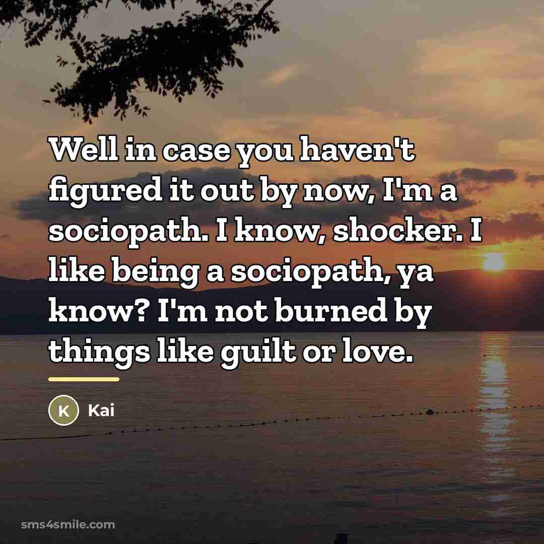 “Well in case you haven't figured it out by now,…” quote by Kai