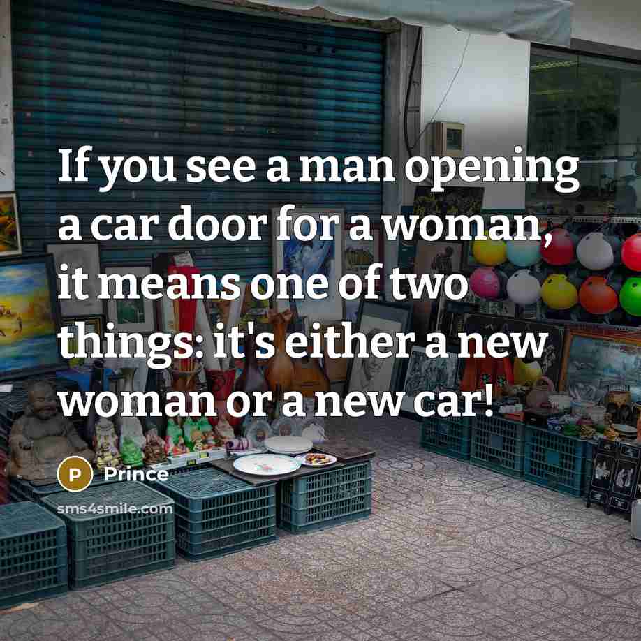 “If you see a man opening a car door for…” quote by Prince