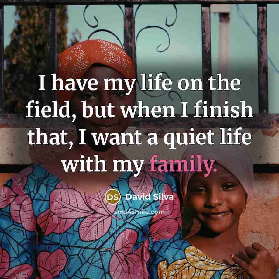 “I have my life on the field, but when I…” quote by David Silva