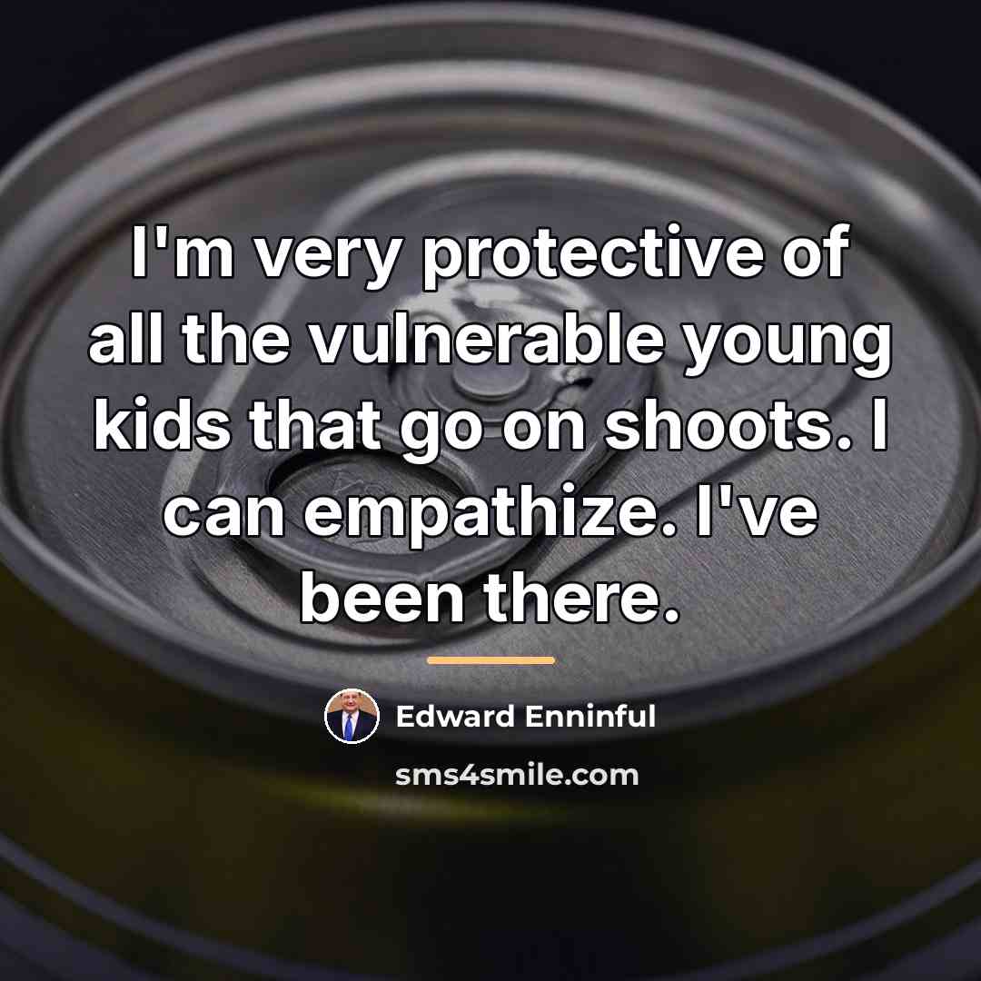 “I'm very protective of all the vulnerable young kids that…” quote by Edward Enninful