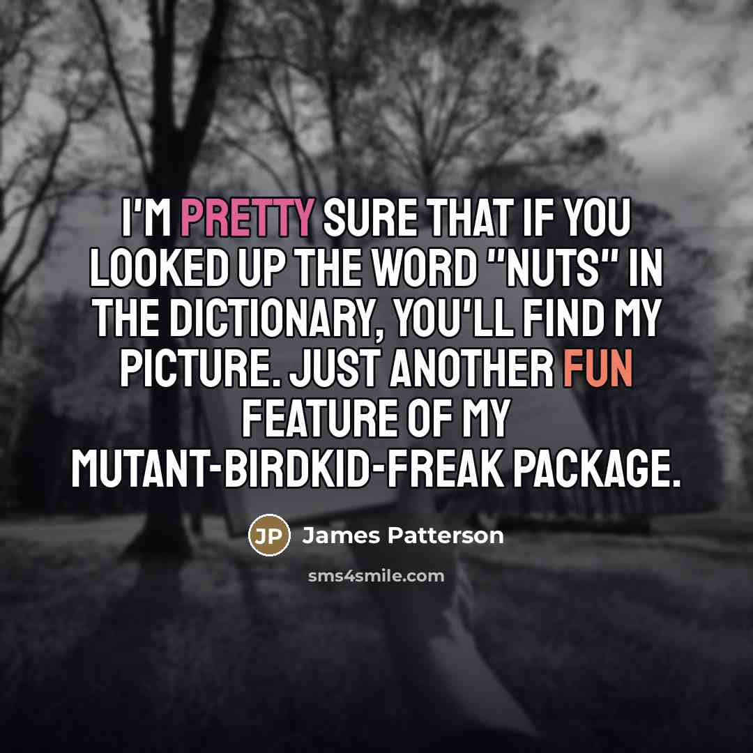“I'm pretty sure that if you looked up the word…” quote by James Patterson