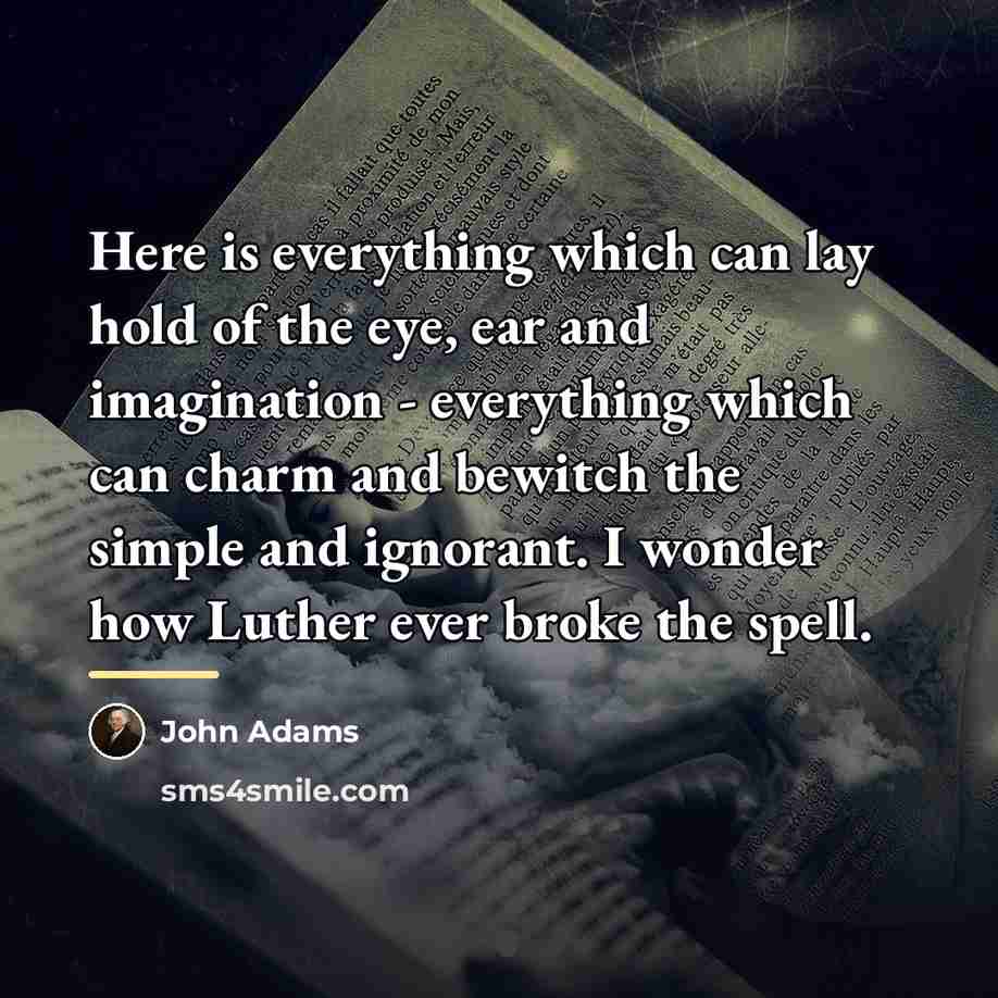“Here is everything which can lay hold of the eye,…” quote by John Adams