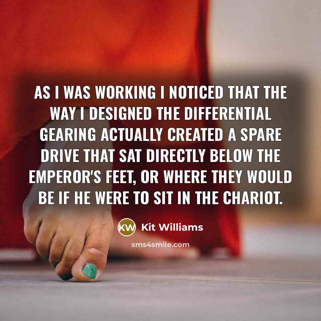 “As I was working I noticed that the way I…” quote by Kit Williams