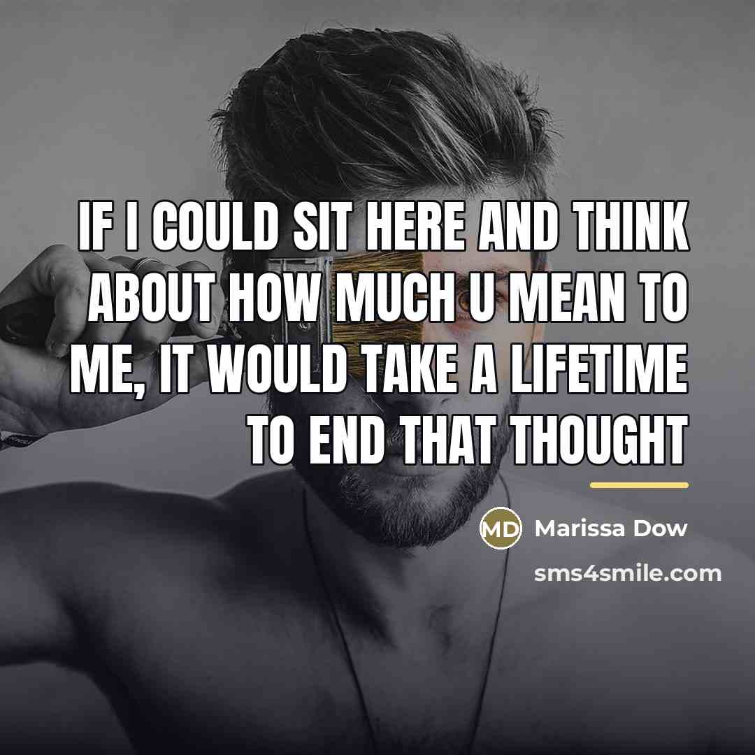 “If I could sit here and think about how much…” quote by Marissa Dow