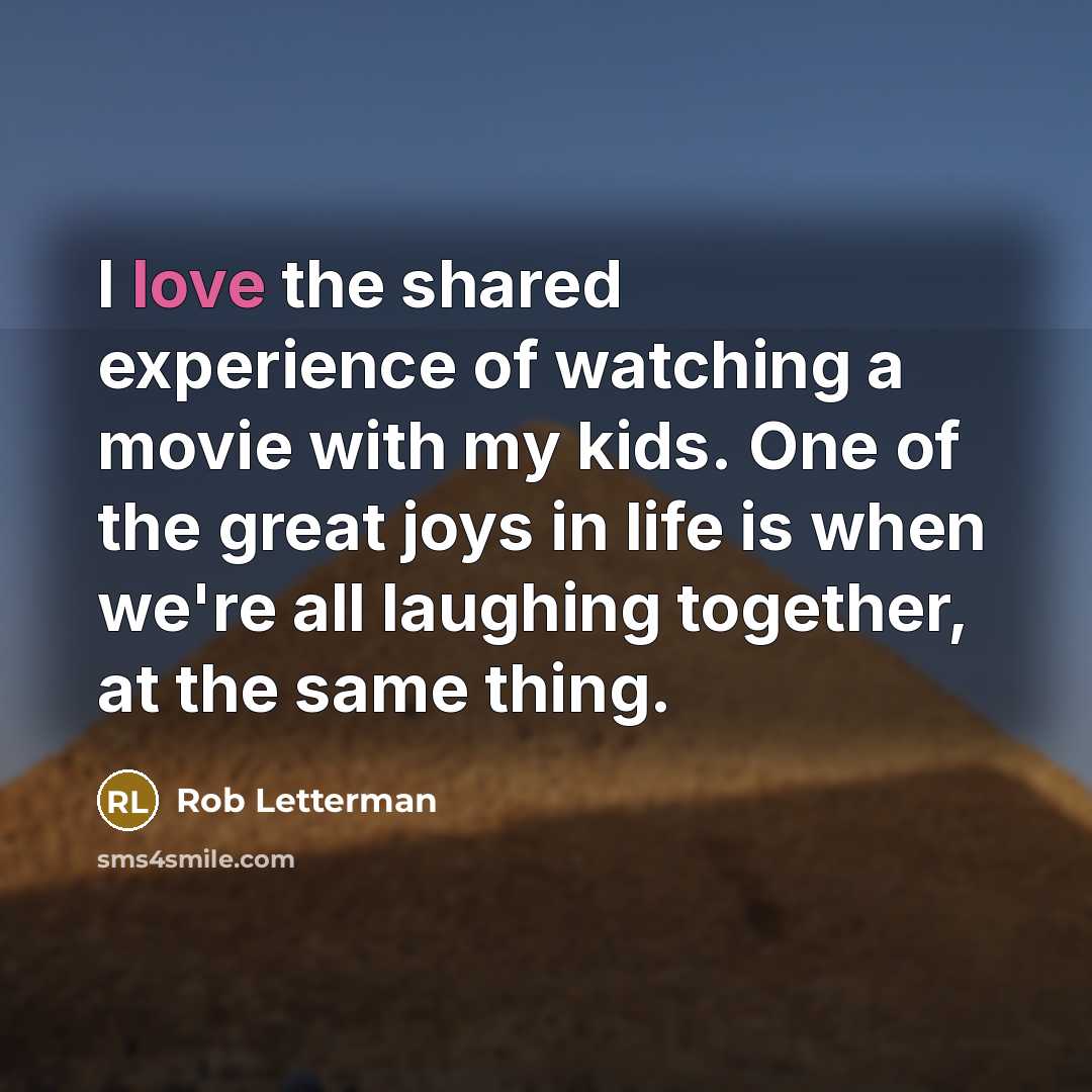 “I love the shared experience of watching a movie with…” quote by Rob Letterman
