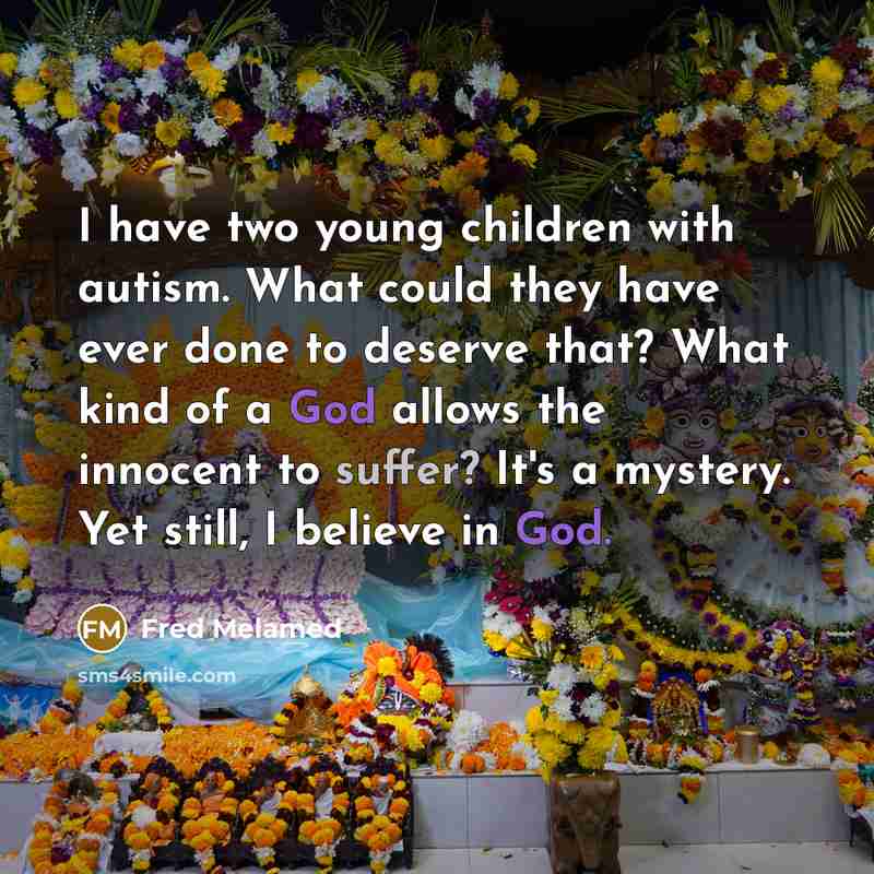 “I have two young children with autism. What could they…” quote by Fred Melamed