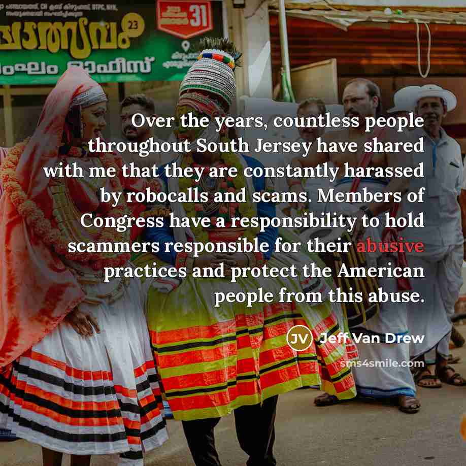 “Over the years, countless people throughout South Jersey have shared…” quote by Jeff Van Drew
