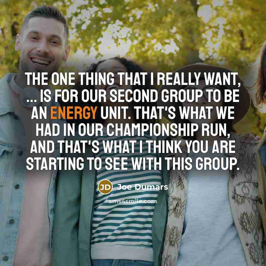 “The one thing that I really want, ... is for…” quote by Joe Dumars