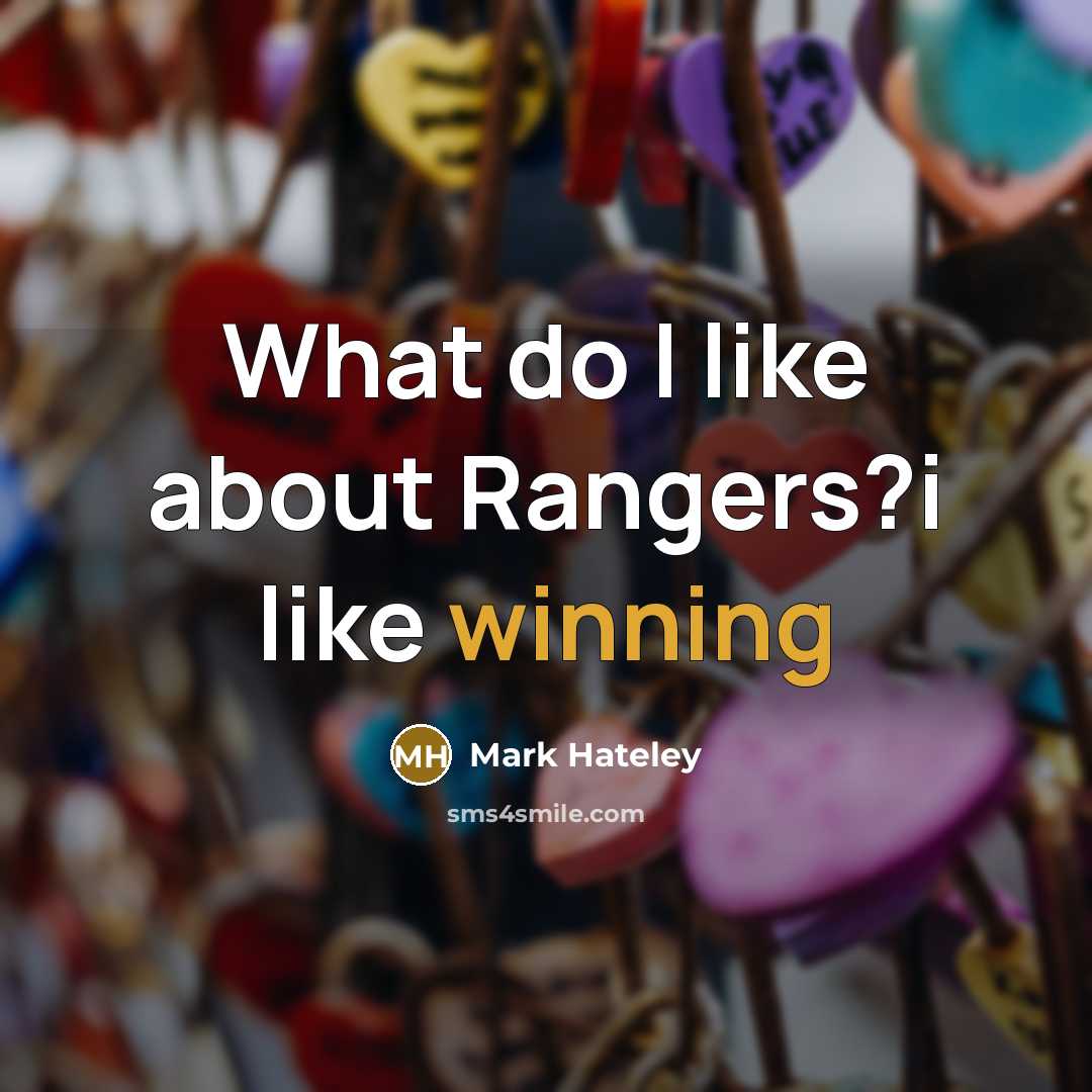 “What do I like about Rangers?i like winning…” quote by Mark Hateley