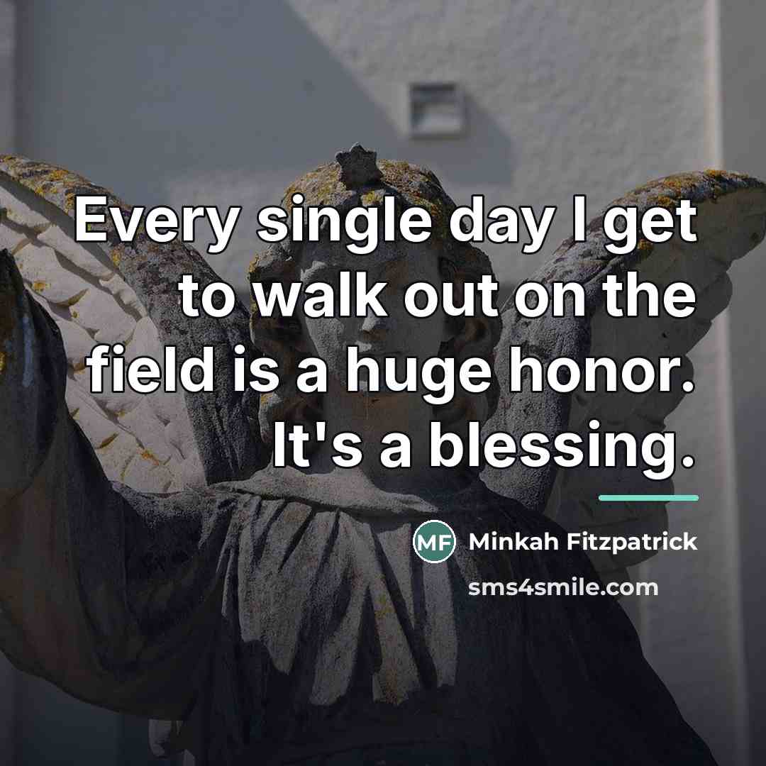 “Every single day I get to walk out on the…” quote by Minkah Fitzpatrick
